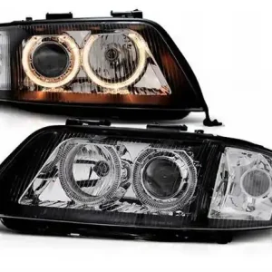 Ekspresowa dostawa Lampy przednie Audi A6 C5 Ringi Xenon D2S Black FK