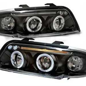 Tylko dziś Lampy przednie AUDI A4 B5 94-98 RINGI BLACK