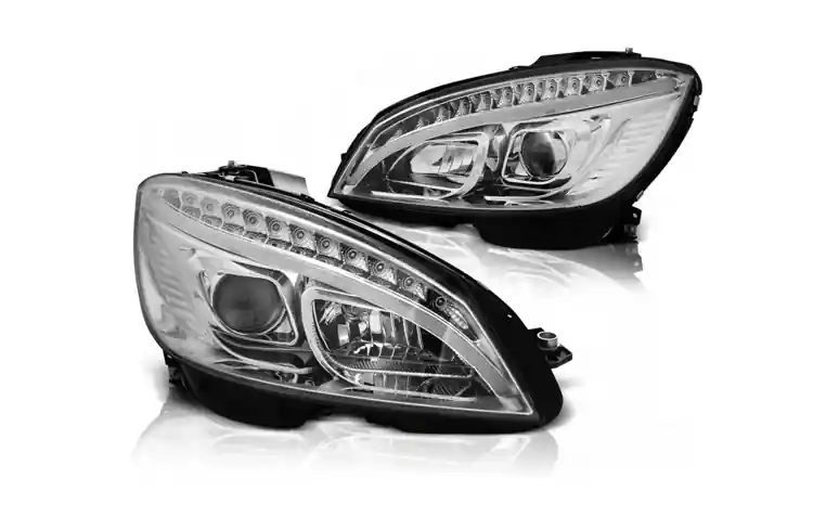 Lampy Mercedes W204 C-klasa 07-10 Chrome Led Darmowa dostawa