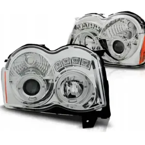 Lampy Jeep Grand Cherokee 08-10 Angel Eyes Chrome Wyprzedaż