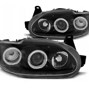Lampy Ford Escort Mk7 95-00 Ringi Soczewki Black Autentyczny