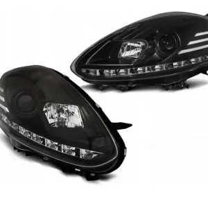 Lampy fiat punto evo 09-12 black led drl Zwrot pieniędzy