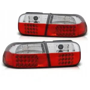 Lampy Diody Honda Civic 91-95 2d/4d Red White Led Ekspresowa dostawa