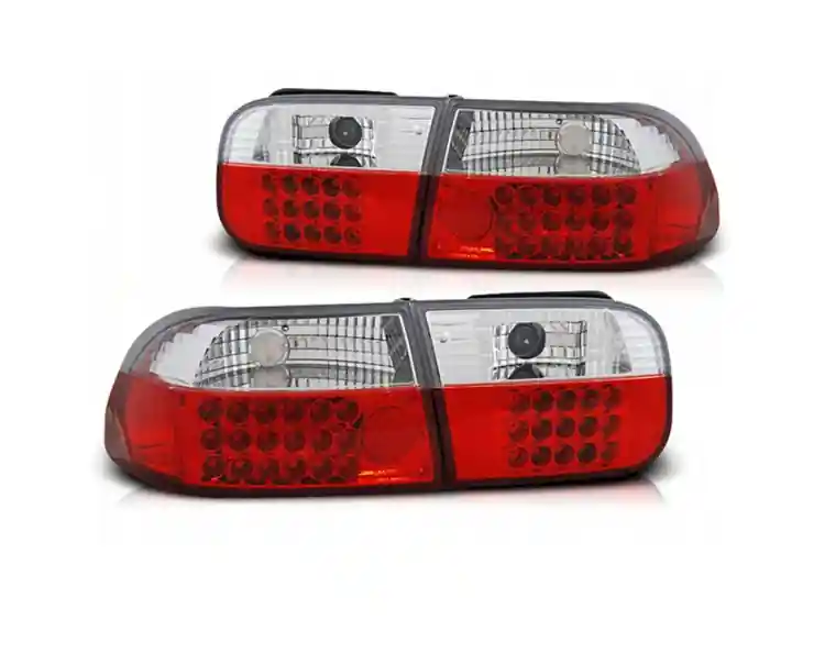 Lampy Diody Honda Civic 91-95 2d/4d Red White Led Ekspresowa dostawa