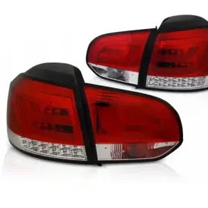 Lampy Diodowe Vw Golf Vi 6 08-12 Red White Led Bar Darmowa dostawa