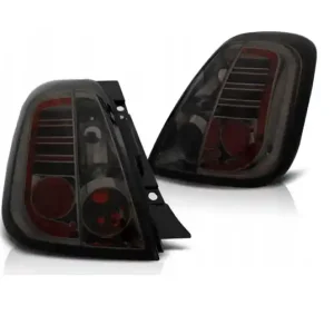 Lampy Diodowe Tylne Fiat 500 07- Smoke Led Nowe Premium