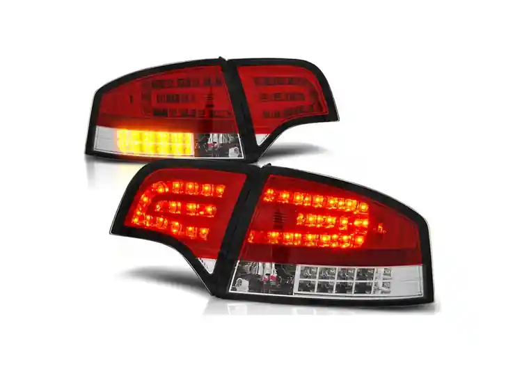 Zwrot pieniędzy Lampy Diodowe Audi A4 B7 04-07 Sedan Red White Le