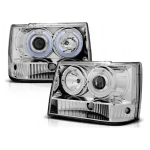 Lampy Chrysler Jeep Grand Cherokee 93-98 Chrome Oryginalny