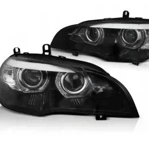 Lampy Bmw X5 E70 07-10 Ringi 3d Drl Blk Xenon Afs Niska cena