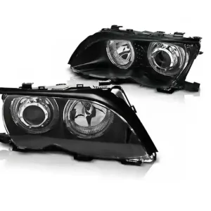 Szybka dostawa Lampy Bmw E46 01-05 Sedan Ringi Led Black Soczewki