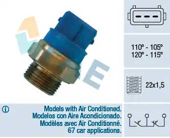 Włącznik wentylatora FAE 38330 Tani