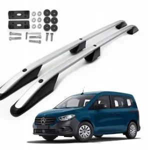 Darmowa dostawa Relingi dachowe bagażnik do MERCEDES CITAN / EQT 2021- SHORT | srebrne