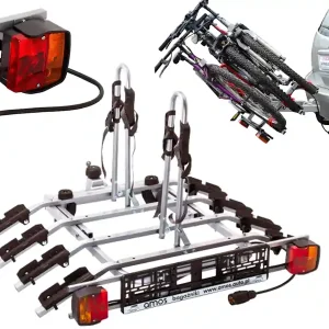 Oryginalny Platforma bagażnik na 4 rowery rowerowy na hak Tytan Amos 7PIN