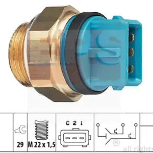 Włącznik wentylatora EPS 1.850.630 Autentyczny