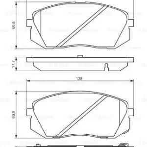 Rabat BOSCH 0 986 494 559 Klocki hamulcowe