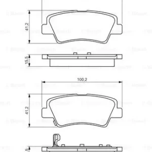 Najlepsza cena BOSCH 0 986 494 557 Klocki hamulcowe