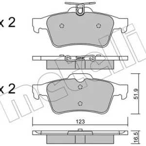 METELLI 22-0337-1 Klocki hamulcowe Oryginalny