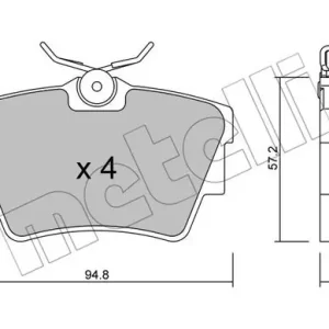 METELLI 22-0635-0 Klocki hamulcowe Darmowa dostawa