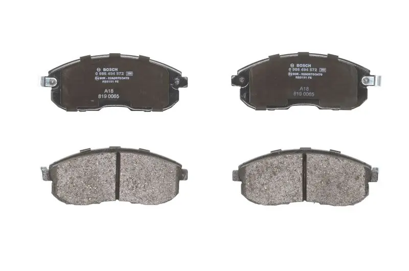 Autentyczny BOSCH 0 986 494 572 Klocki hamulcowe