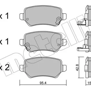Ostatnia szansa METELLI 22-0542-0 Klocki hamulcowe