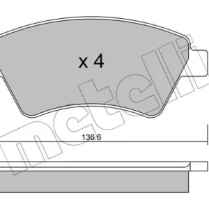 METELLI 22-0544-0 Klocki hamulcowe Bezpieczna płatność