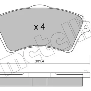 Darmowa dostawa METELLI 22-0349-0 Klocki hamulcowe