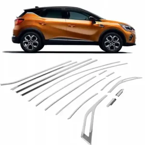 Wyprzedaż Listwy przyokienne wokół szyb bocznych do RENAULT CAPTUR 2019- | stal