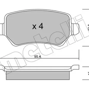 METELLI 22-0542-1 Klocki hamulcowe Bezpieczna płatność