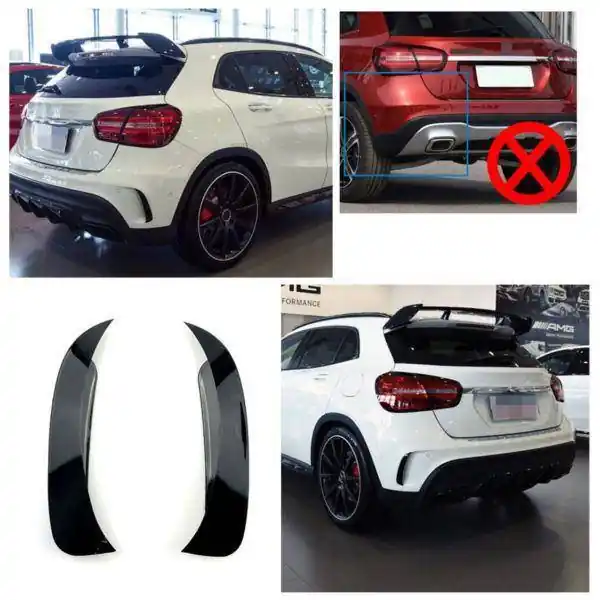 KLAPY LOOK AMG MERCEDES GLA X156 ZDERZAK TYLNY BLK Promocja