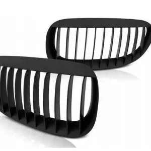 Grill, nerki BMW E63/E64 02-10 atrapa BLACK Matowe Ekspresowa dostawa