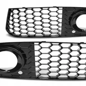 Grill ramki halogenów czarny Audi A4 B8 RS-STYLE Tani