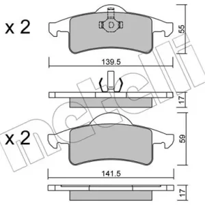 Promocja METELLI 22-0526-0 Klocki hamulcowe