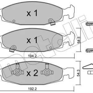 METELLI 22-0525-0 Klocki hamulcowe Zwrot pieniędzy