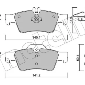 METELLI 22-0568-0 Klocki hamulcowe Oferta limitowana