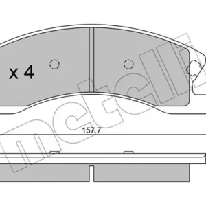 Zwrot pieniędzy METELLI 22-0626-0 Klocki hamulcowe