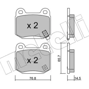 METELLI 22-0739-0 Klocki hamulcowe Nowość