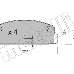 METELLI 22-0302-1 Klocki hamulcowe Wysoka jakość