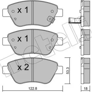 METELLI 22-0321-2 Klocki hamulcowe Ekspresowa dostawa
