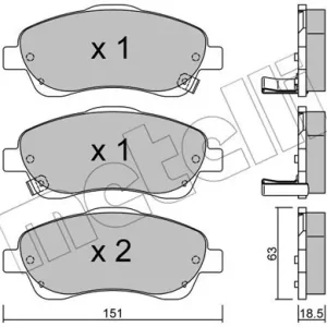 METELLI 22-0450-0 Klocki hamulcowe Ekspresowa dostawa