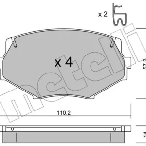 Promocja METELLI 22-0472-0 Klocki hamulcowe