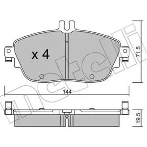METELLI 22-0965-0 Klocki hamulcowe Niska cena