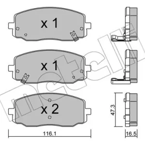 Kup teraz METELLI 22-0629-0 Klocki hamulcowe