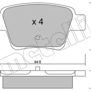 METELLI 22-0639-0 Klocki hamulcowe Bezpieczna płatność