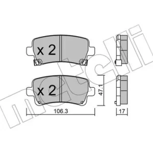 Wyprzedaż METELLI 22-0844-0 Klocki hamulcowe