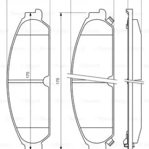 Oryginalny BOSCH 0 986 494 483 Klocki hamulcowe
