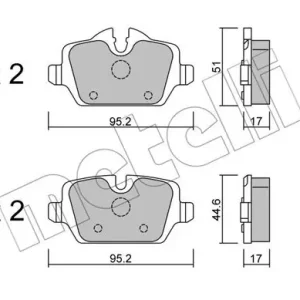 METELLI 22-0641-0 Klocki hamulcowe Promocja