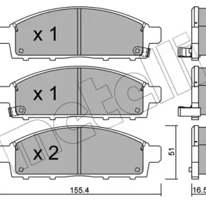 Oryginalny METELLI 22-0791-0 Klocki hamulcowe