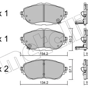 Ekspresowa dostawa METELLI 22-0998-0 Klocki hamulcowe