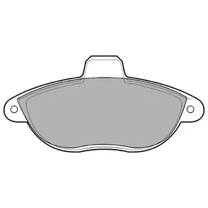 Zwrot pieniędzy DELPHI LP1592 Klocki hamulcowe