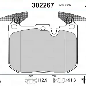 Tani VALEO 302267 Klocki hamulcowe